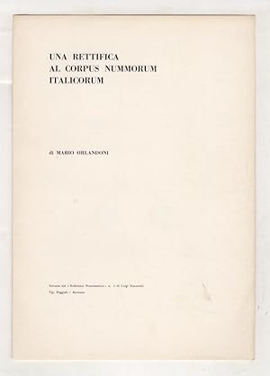 Una rettifica al Corpus Nummorum Italicorum.