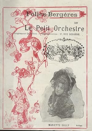 FOLIES-BERGERES. Le Petit Orchestre. Programme quotidien.