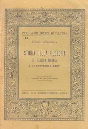 Storia della filosofia. III. Filosofia moderna: 1. Da Cartesio a Kant. Traduzione di Piero Donnini.