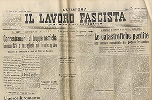 LAVORO (IL) Fascista. Quotidiano dei lavoratori. Anno XIII. N. 292. Sabato 7 dicembre 1940.