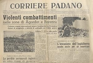 CORRIERE Padano. Fondatore Italo Balbo. Anno XVI. N. 30, martedì 4 febbraio 1941.