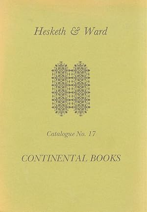 Continental books. Catalogue No. 17.