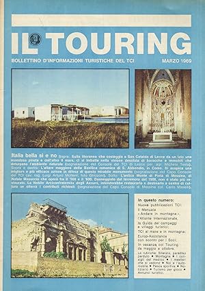 TOURING (IL). Bollettino d'informazioni turistiche del TCI. Marzo 1969.