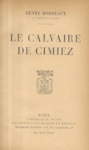 Le Calvaire de Cimiez.