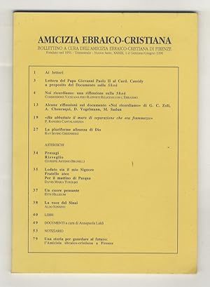 Amicizia ebraico-cristiana. Bollettino trimestrale a cura dell'"Amicizia ebraico-cristiana" di Fi...