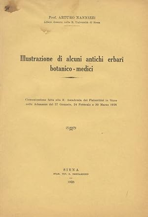 Illustrazione di alcuni antichi erbari botanico-medici. Comunicazione fatta alla R. Accademia dei...