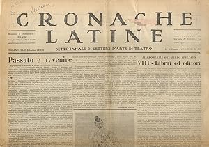 CRONACHE latine. Settimanale di lettere d'arte e di teatro. Anno II, n. 8-9. 20-27 febbraio 1932.