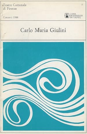 Teatro Comunale di Firenze. Concerti 1988. Direttore: Carlo Maria Giulini. Soprano: Kristina Laki...
