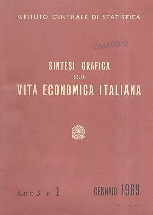 Bild des Verkufers fr Sintesi grafica della vita economica italiana Anno 3. N. 1. Gennaio 1969. zum Verkauf von Libreria Oreste Gozzini snc