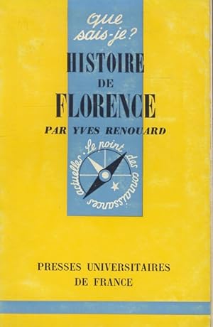 Bild des Verkufers fr Histoire de Florence. Deuxime dition mise a jour. zum Verkauf von Libreria Oreste Gozzini snc
