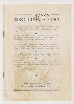 Una raccolta di 400 opere di Mancini, Signorini, Lega, Boldini, Cabianca, Gioli, Borrani. e di al...