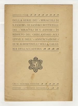 Della serie dei "Miracoli di S. Zanobi di Sandro Botticelli: dei "Miracoli di S. Zanobi" di Ridol...
