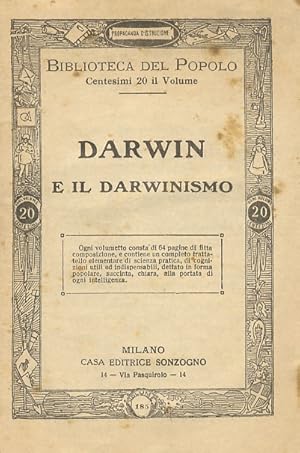 Darwin e il darwinismo.