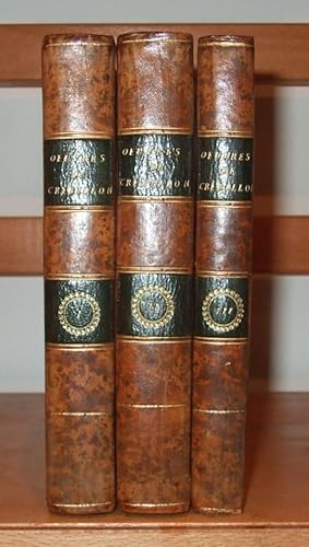 Oeuvres De Crebilon [ Complete in 3 Volumes ] [ Nice Tree Calf Bindings ]