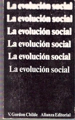 Imagen del vendedor de La evolucin social a la venta por SOSTIENE PEREIRA