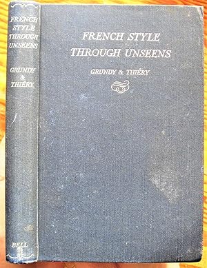 Seller image for French Style Through Unseens for sale by Ken Jackson