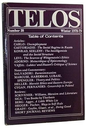 Image du vendeur pour Telos, Number 38 (Winter 1978-1979) mis en vente par Cat's Cradle Books