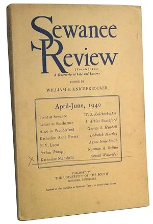 Imagen del vendedor de The Sewanee Review, April-June 1940: Volume XLVIII, No. 2 a la venta por Cat's Cradle Books