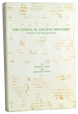 Imagen del vendedor de The Chreia in Ancient Rhetoric. Volume I: The Progymnasmata a la venta por Cat's Cradle Books