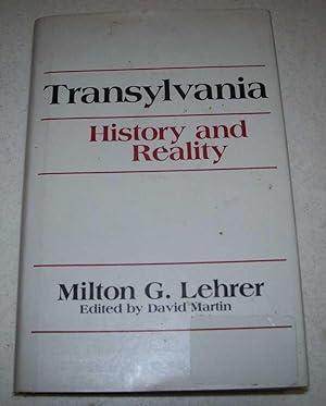 Seller image for Transylvania: History and Reality for sale by Easy Chair Books