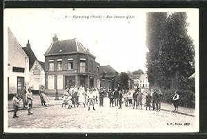 Carte postale Cysoing, Rue Jeanne d'Arc