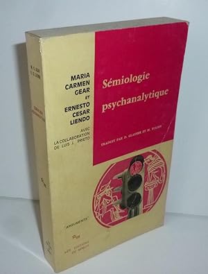 Sémiologie psychanalytique. Arguments. Paris. Les éditions de minuit. 1974.
