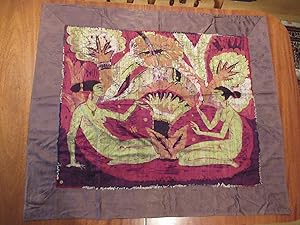 Original Large Modernist Batik Circa 1918-1925 By Herman Sachs