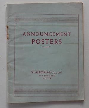 Announcement Posters;