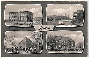 AK Bottrop Mehrbildkarte Johannes-Schule, Brauckstraße mit Ruhröl, Franziskus-Kirche, Körnerschul...