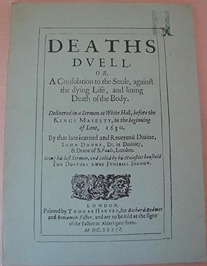 Seller image for Deaths Duell, Or, A Consolation to the Soule for sale by Dale A. Sorenson