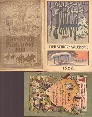 4 Titel / 1. Deutscher Tierschutz-Kalender 1899 (= XVII. Jahrgang) (Vereinsgabe des Nürnberger Ti...