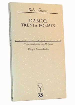 Seller image for D'Amor: Trenta Poemes. Edici Bilinge for sale by Cat's Cradle Books