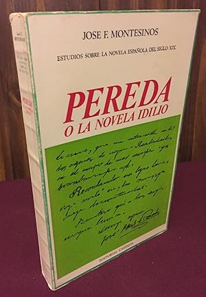 Seller image for Pereda o la novela idilio for sale by Palimpsest Scholarly Books & Services