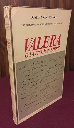 Bild des Verkufers fr Valera o la ficcion libre zum Verkauf von Palimpsest Scholarly Books & Services