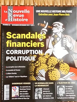 Seller image for La nouvelle Revue d'Histoire - n 81 - novembre decembre 2015 - Scandales financiers, corruption politique for sale by Frederic Delbos