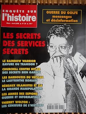 Bild des Verkufers fr Enquete sur l'histoire - n 25 - avril 1998 - Les secrets des services secrets zum Verkauf von Frederic Delbos