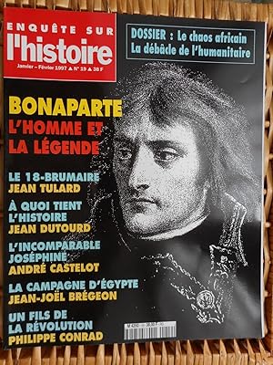 Bild des Verkufers fr Enquete sur l'histoire - n 19 - Bonaparte l'homme et la legende zum Verkauf von Frederic Delbos