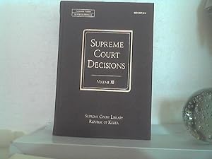 [Korea]: Supreme Court Decisions. Volume XII [only]. - Republic of Korea, Supreme Court Library. ...