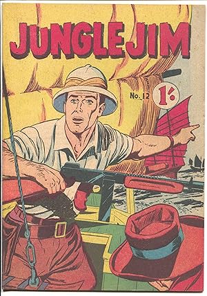 Jungle Jim #12 1950's-Tommy gun-Johnny Weissmuller-high grade-VF