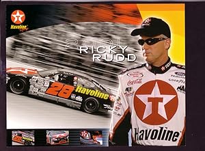 RICKY RUDD #28 NASCAR HERO FAN CARD- FORD TAURUS VF