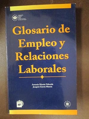 Imagen del vendedor de GLOSARIO DE EMPLEO Y RELACIONES LABORALES a la venta por LIBRERIA AZACAN