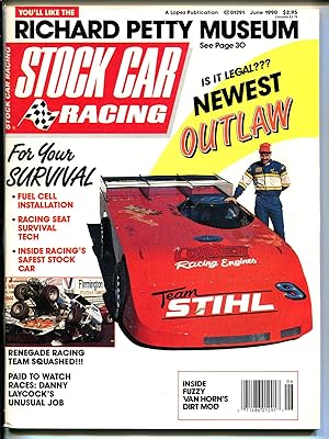 Stock Car Racing 6/1990-Richard Petty Museum-Dan Simkins-Jerico-Fred Hall-VG