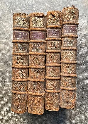 LA SAINTE BIBLE EN LATIN ET EN FRANCAIS AVEC DES NOTES LITTERALES POUR L'INTELLIGENCE DES ENDROIT...