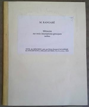 Seller image for Mmoire sur trois inscriptions grecques indites for sale by Meretseger Books