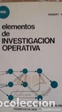 Imagen del vendedor de Elementos de investigaci�n operativa (Robert Faure) a la venta por Grupo Letras