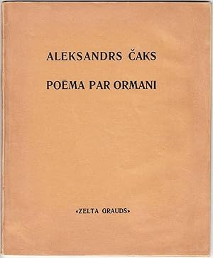 Imagen del vendedor de Poema par ormani (Poem about a Cabman) a la venta por Baltic Bouquiniste