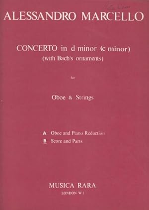 Concerto in d minor for Oboe, Strings & Continuo - Full Score & Set of Parts