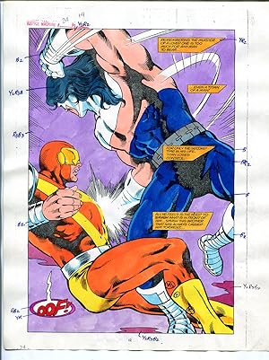 Justice Machine #24 Page #14 1988 Original Color Guide