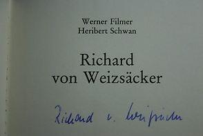 Bild des Verkufers fr Richard von Weizscker. zum Verkauf von Bhrnheims Literatursalon GmbH