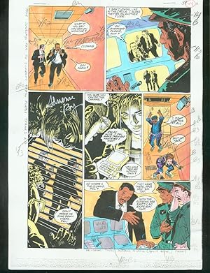 ORIGINAL D.C. COLOR GUIDE ROBIN ANNUAL #2 PG 44-SIGNED VG